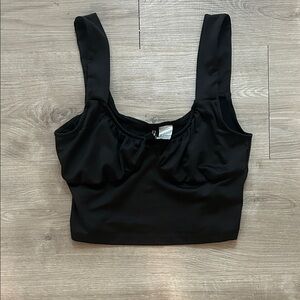 Black Cropped Tank